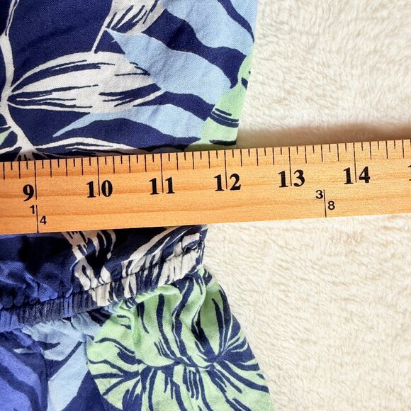 ROXY BEACHY VIBES INDIGO SEASIDE TROPICS SUNDRESS/COVERUP SIZE MEDIUM FLORAL - Picture 5 of 6